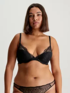 Calvin Klein Soutien-gorge Pigeonnant En Dentelle -Pas Cher Calvin Klein Magasin 000QF7525E UB1 alternate2