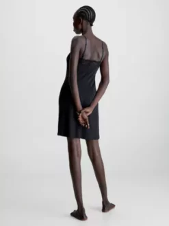 Calvin Klein Chemise De Nuit Cotelée Douce -Pas Cher Calvin Klein Magasin 000QS6966E UB1 alternate2