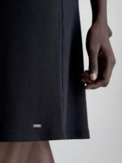 Calvin Klein Chemise De Nuit Cotelée Douce -Pas Cher Calvin Klein Magasin 000QS6966E UB1 alternate4