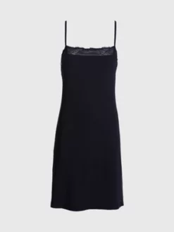 Calvin Klein Chemise De Nuit Cotelée Douce -Pas Cher Calvin Klein Magasin 000QS6966E UB1 alternate5