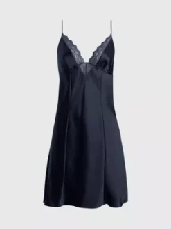Calvin Klein Chemise De Nuit En Dentelle Et En Soie 13 Calvin Klein Chemise De Nuit En Dentelle Et En Soie -Pas Cher Calvin Klein Magasin 000QS7051E UB1 alternate5