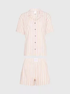 Calvin Klein Ensemble De Pyjama Court - Pure Cotton 13 Calvin Klein Ensemble De Pyjama Court - Pure Cotton -Pas Cher Calvin Klein Magasin 000QS7072E FRN alternate5