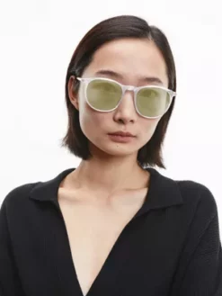 Calvin Klein Lunettes De Soleil Rondes CK22537S -Pas Cher Calvin Klein Magasin 00CK22537S 059 alternate3