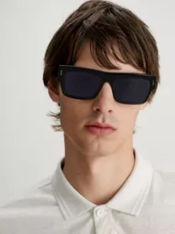 Calvin Klein Lunettes De Soleil Carrées CK23504S -Pas Cher Calvin Klein Magasin 00CK23504S 001 alternate3