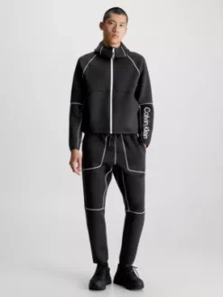 Calvin Klein Sweat-shirt à Capuche Zippé Avec Logo 12 Calvin Klein Sweat-shirt à Capuche Zippé Avec Logo -Pas Cher Calvin Klein Magasin 00GMF3J408 BAE alternate4