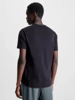 Calvin Klein T-shirt De Sport En Piqué -Pas Cher Calvin Klein Magasin 00GMS3K102 BAE alternate1