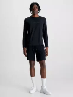 Calvin Klein T-shirt De Sport à Manches Longues -Pas Cher Calvin Klein Magasin 00GMS3K200 BAE alternate3