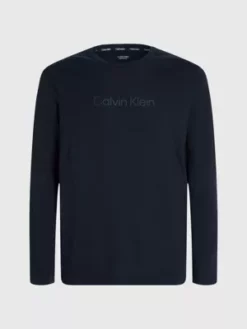 Calvin Klein T-shirt De Sport à Manches Longues -Pas Cher Calvin Klein Magasin 00GMS3K200 BAE alternate4