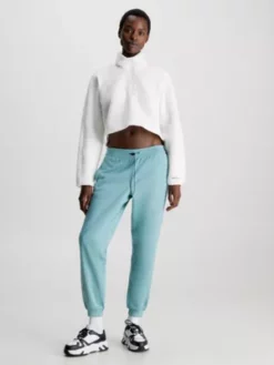 Calvin Klein Sweat-shirt à Capuche Hybride En Teddy -Pas Cher Calvin Klein Magasin 00GWF3W327 DE0 alternate3