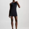 Calvin Klein Mini-robe Ajustée Technique -Pas Cher Calvin Klein Magasin 00GWS3D900 BAE main