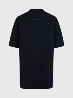 Calvin Klein Robe T-shirt Surdimensionnée -Pas Cher Calvin Klein Magasin 00GWS3D902 BAE alternate5