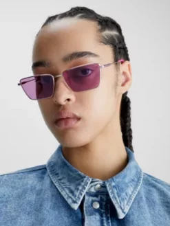 Calvin Klein Lunettes De Soleil Rectangulaires CKJ22217S -Pas Cher Calvin Klein Magasin 0CKJ22217S 719 alternate3