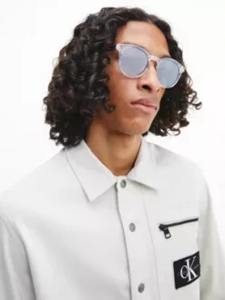 Calvin Klein Lunettes De Soleil Rectangulaires CKJ22643S -Pas Cher Calvin Klein Magasin 0CKJ22643S 971 alternate3