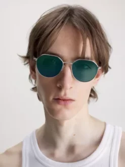 Calvin Klein Lunettes De Soleil Rondes CKJ23201S -Pas Cher Calvin Klein Magasin 0CKJ23201S 040 alternate3