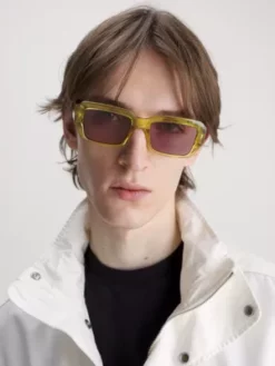 Calvin Klein Lunettes De Soleil Rectangulaires CKJ23602S -Pas Cher Calvin Klein Magasin 0CKJ23602S 701 alternate3