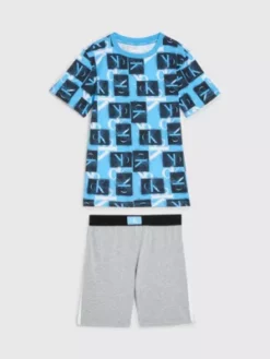 Calvin Klein Ensemble De Pyjama Court - CK Monogram 11 Calvin Klein Ensemble De Pyjama Court - CK Monogram -Pas Cher Calvin Klein Magasin B70B700429 0SS alternate4