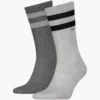 Calvin Klein Lot De 2 Paires De Socquettes Rayées -Pas Cher Calvin Klein Magasin C701218711 003 main