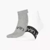 Calvin Klein Lot De 2 Paires De Chaussettes De Cheville Avec Logo