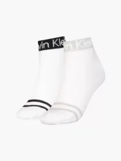 Calvin Klein Lot De 2 Paires De Chaussettes De Cheville à Rayures