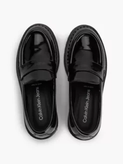 Calvin Klein Mocassins En Similicuir Verni Pour Enfant -Pas Cher Calvin Klein Magasin EFCK080412 999 alternate4