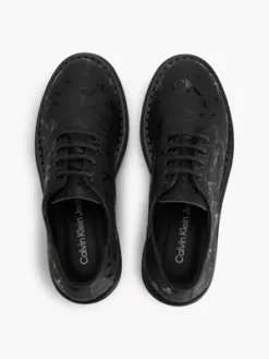 Calvin Klein Chaussure à Lacets Avec Logo Pour Enfant -Pas Cher Calvin Klein Magasin EFCK080415 999 alternate4