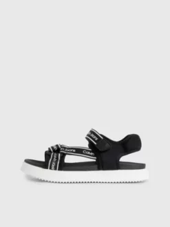 Calvin Klein Sandales Avec Velcro Et Logo Pour Enfant -Pas Cher Calvin Klein Magasin EFCK080619 999 alternate5