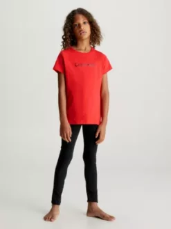 Calvin Klein Lot De 2 T-shirts Pour Fille - Modern Cotton -Pas Cher Calvin Klein Magasin G80G800657 0WL alternate5
