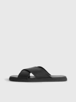 Calvin Klein Sandales En Cuir -Pas Cher Calvin Klein Magasin HM0HM00950 BEH alternate5