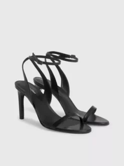 Calvin Klein Sandales à Talon En Cuir -Pas Cher Calvin Klein Magasin HW0HW01128 BAX alternate1