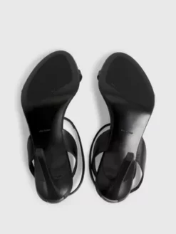 Calvin Klein Sandales à Talon En Cuir -Pas Cher Calvin Klein Magasin HW0HW01128 BAX alternate4