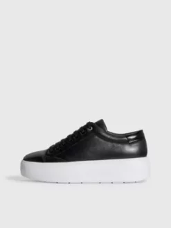 Calvin Klein Baskets Compensées En Cuir Avec Bulles D'air -Pas Cher Calvin Klein Magasin HW0HW01356 BEH alternate5