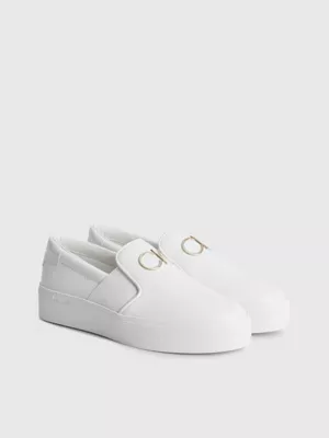 Calvin Klein Chaussures à Enfiler à Plateforme En Cuir 4 Calvin Klein Chaussures à Enfiler à Plateforme En Cuir – Image 2