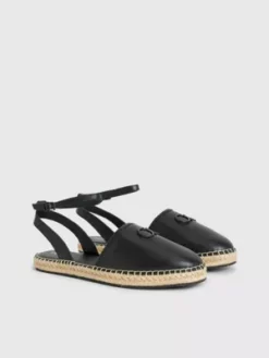 Calvin Klein Espadrilles Hybrides En Cuir -Pas Cher Calvin Klein Magasin HW0HW01459 BEH alternate1