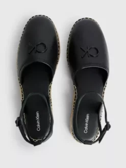 Calvin Klein Espadrilles Hybrides En Cuir -Pas Cher Calvin Klein Magasin HW0HW01459 BEH alternate2
