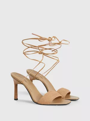 Calvin Klein Sandales à Talon En Raphia 4 Calvin Klein Sandales à Talon En Raphia – Image 2