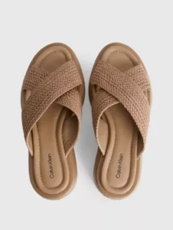 Calvin Klein Sandales à Plateforme Tressées -Pas Cher Calvin Klein Magasin HW0HW01468 RBC alternate2