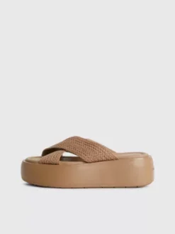 Calvin Klein Sandales à Plateforme Tressées -Pas Cher Calvin Klein Magasin HW0HW01468 RBC alternate5