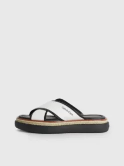 Calvin Klein Sandales En Toile Recyclée 14 Calvin Klein Sandales En Toile Recyclée -Pas Cher Calvin Klein Magasin HW0HW01484 BEH alternate5