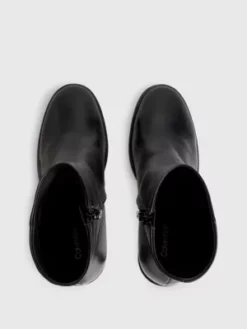 Calvin Klein Bottines à Talons En Cuir 10 Calvin Klein Bottines à Talons En Cuir -Pas Cher Calvin Klein Magasin HW0HW01601 BEH alternate2