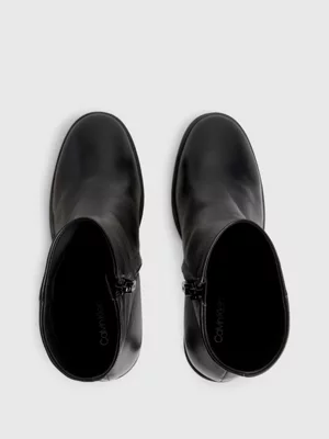 Calvin Klein Bottines à Talons En Cuir 5 Calvin Klein Bottines à Talons En Cuir – Image 3