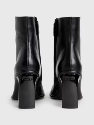 Calvin Klein Bottines à Talons En Cuir 6 Calvin Klein Bottines à Talons En Cuir – Image 4