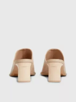 Calvin Klein Mules à Talon En Cuir -Pas Cher Calvin Klein Magasin HW0HW01628 AB2 alternate3