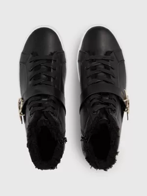 Calvin Klein Baskets Montantes Compensées En Cuir 5 Calvin Klein Baskets Montantes Compensées En Cuir – Image 3