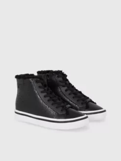 Calvin Klein Baskets Montantes En Similicuir 9 Calvin Klein Baskets Montantes En Similicuir -Pas Cher Calvin Klein Magasin HW0HW01675 0GK alternate1