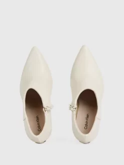 Calvin Klein Bottes à Talons Aiguilles En Cuir Avec Logo -Pas Cher Calvin Klein Magasin HW0HW01719 ACG alternate2