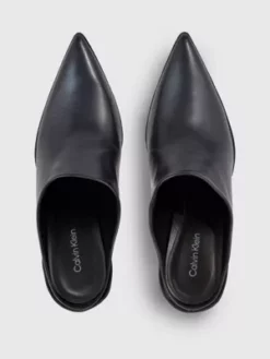 Calvin Klein Mules En Cuir Avec Semelle Compensée -Pas Cher Calvin Klein Magasin HW0HW01832 BEH alternate2