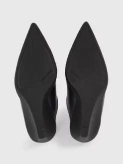 Calvin Klein Mules En Cuir Avec Semelle Compensée -Pas Cher Calvin Klein Magasin HW0HW01832 BEH alternate4