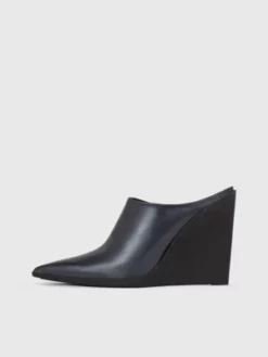 Calvin Klein Mules En Cuir Avec Semelle Compensée -Pas Cher Calvin Klein Magasin HW0HW01832 BEH alternate5