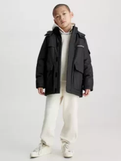 Calvin Klein Parka En Polyester Recyclé -Pas Cher Calvin Klein Magasin IB0IB01274 0GM alternate3