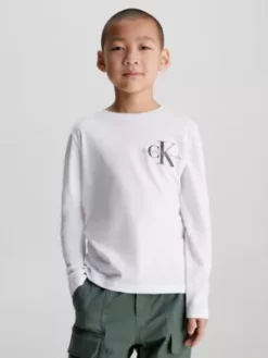 Calvin Klein T-shirt à Manches Longues Avec Logo